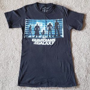 Guardians of the Galaxy wanted poster line-up graphic tee Marvel comics